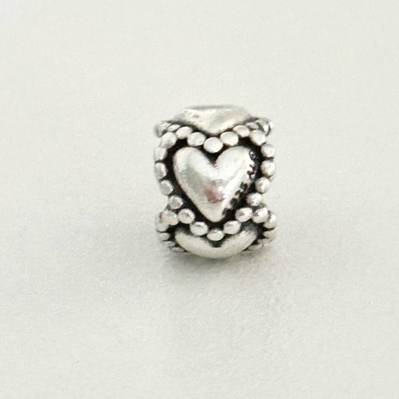 Pandora 925 Everlasting Love Hearts Rare Retired Bead Charm - Picture 2 of 5